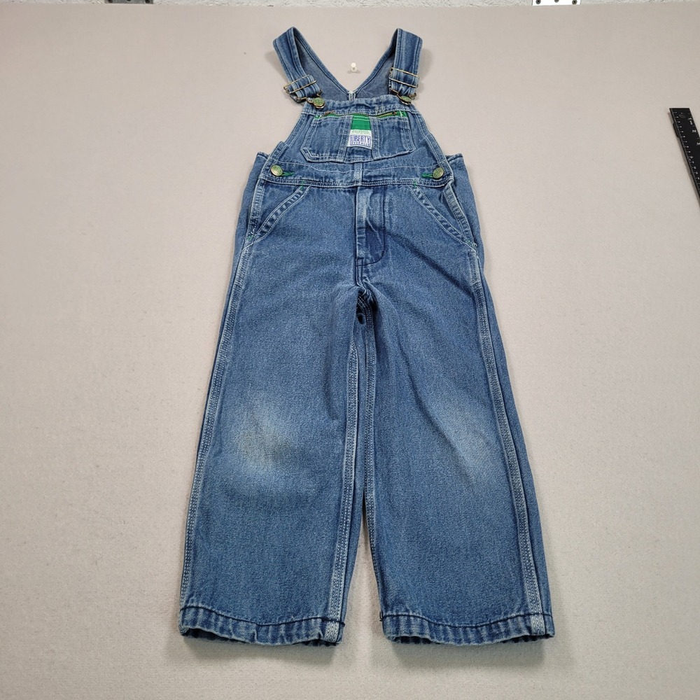 Liberty Overalls Kids‎ Size 4 Blue Denim Bib Overalls Youth KOV11906NA